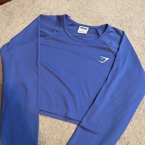 Gym shark long sleeve training crop top
